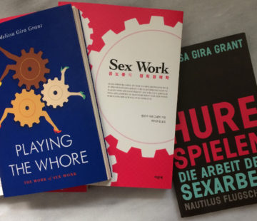 Playing the Whore / English, Korean, German editions
